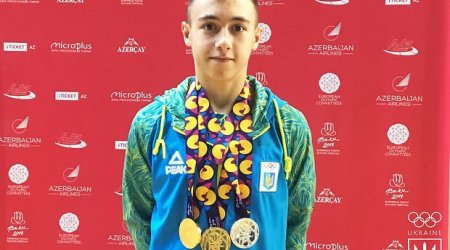 Dünya Kuboku: Ukrayna idmançısı Bakıda qızıl medal qazandı