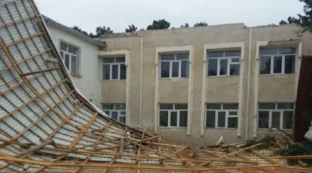 Xırdalanda məktəbin uçan damının təmirinə başlanıldı