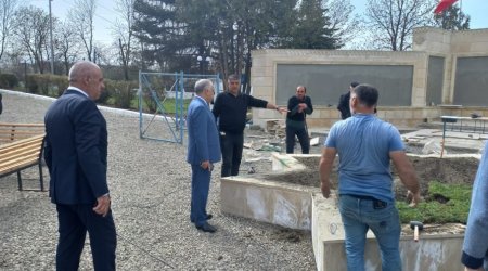 Qubanın bu kəndində “Şəhidlər park”ı salınır - FOTO