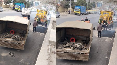 Bakıda yarımçıq qalan yol ASFALTLANDI - YENİLƏNİB