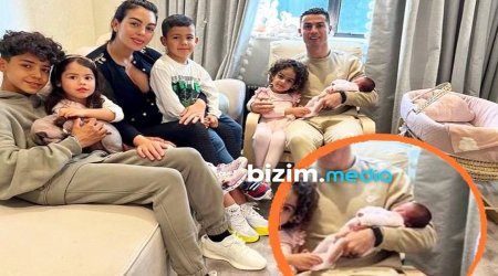 Ronaldonun yeni doğulan körpəsi ilə ilk FOTOSU