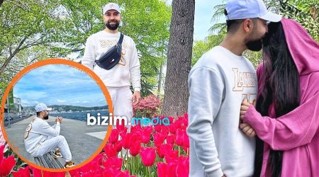 Tanınmış müğənninin həyat yoldaşı ilə İstanbul tətili - FOTO