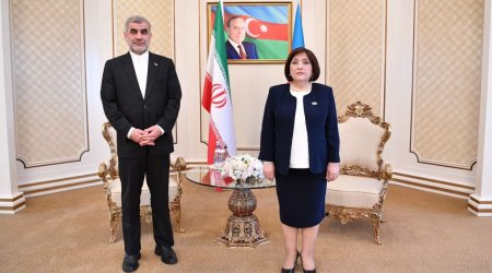 Sahibə Qafarova İran parlamentinin sədr müavini ilə görüşdü