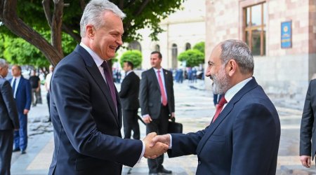 Litva prezidenti Paşinyanla görüşdü