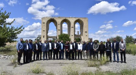 Gürcüstanlı din xadimlərinin Ağdama səfəri başa çatdı - FOTO
