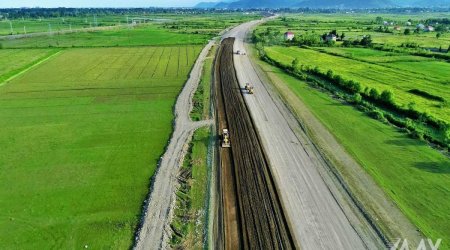 Astaradan İran sərhədinədək inşa edilən yolun FOTOLARI yayıldı