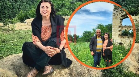 Firəngiz Mütəllimova viran qoyulan Şuşadaki evlərini göstərdi - VİDEO