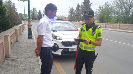 Tərtərdə qaydaları pozan 15 sürücüyə PROTOKOL YAZILDI