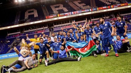 Azərbaycan millisi AVROPA ÇEMPİONU OLDU - VİDEO