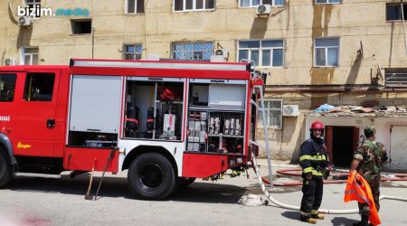 Qaradağda mənzildə yanğın: Xəsarət alan olmasa da... – FOTO/VİDEO 