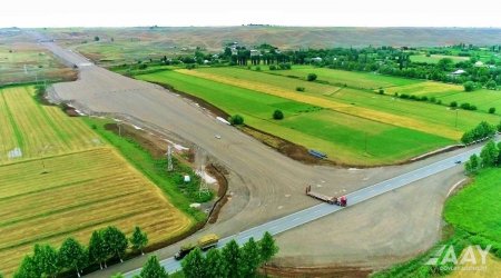 Əhmədbəyli-Füzuli-Şuşa yolunun tikintisindən son görüntülər – FOTO/VİDEO