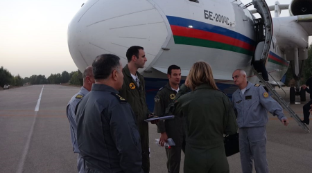 Prezidentdən tapşırıq: Amfibiya təyyarəsi Türkiyəyə göndərildi - VİDEO