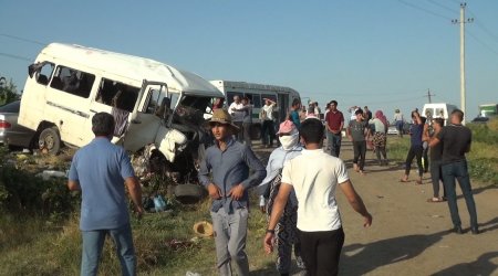 Cəlilabadda ağır yol qəzası: 3 avtomobil toqquşdu, 20 yaralı var - YENİLƏNİB -FOTO/VİDEO