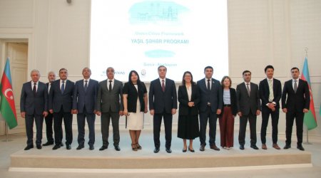 Gəncədə “Yaşıl Şəhər” layihəsi təqdim olundu - FOTO