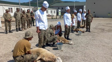 Qurban bayramı münasibətilə Azərbaycan Ordusunda TƏDBİRLƏR - FOTO