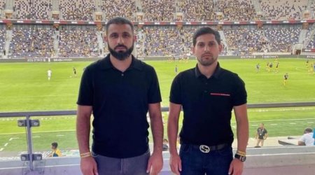 Rəşad Sadıqov “Makkabi”nin oyununu izlədi - FOTO
