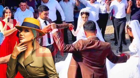 Əkiz hərbçilərlə evlənən əkiz bacıların toyunda Nigar PULSUZ OXUDU - VİDEO