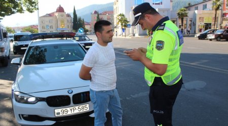 Piyada keçidlərindən istifadə etməyənlər CƏRİMƏLƏNDİ - FOTO