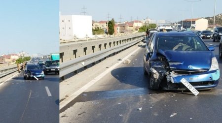 Bakı-Sumqayıt yolunda zəncirvari YOL QƏZASI