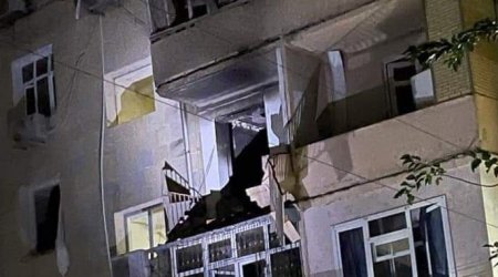 Xırdalanda yaşayış binasında partlayış - FOTO/VİDEO