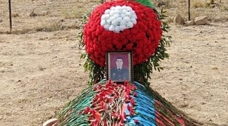 Kəlbəcərdə şəhid olan zabitimiz dəfn edildi - FOTO