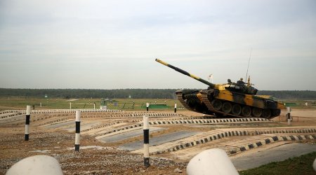 Hərbi qulluqçularımız “Tank biatlonu” müsabiqəsində yarımfinala yüksəliblər - FOTO