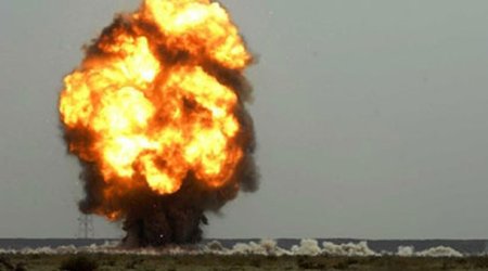 Donetskdə Rusiyanın hərbi anbarı PUA ilə vuruldu