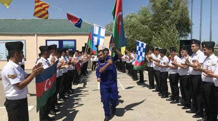 Hərbi dənizçilərimiz beynəlxalq yarışda ən yüksək xal topladı - VİDEO 