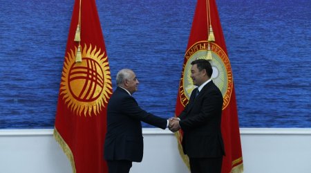 Əli Əsədov Qırğızıstan Prezidenti ilə görüşdü - FOTO