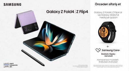 Galaxy Z Fold4 və Galaxy Z Flip4 öncədən sifariş etmək üçün üç gün qalıb! - FOTO