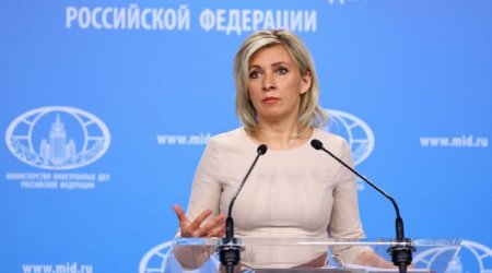 Zaxarova Zəngəzur dəhlizindən danışdı - VİDEO