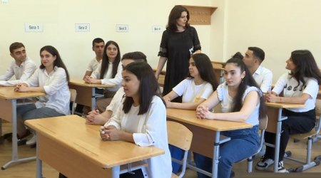 Bir sinifin bütün məzunları ali məktəbə qəbul oldular - VİDEO