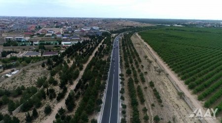 Yenidən qurulan Qala-Şüvəlan yolu - FOTO/VİDEO