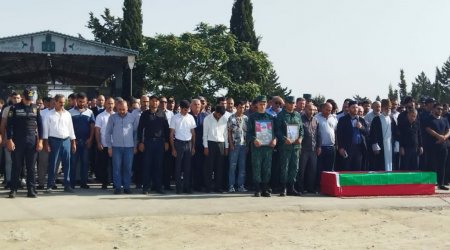 Şəhid Rəfail Fətullayev Neftçalada torpağa tapşırıldı – FOTO/VİDEO 