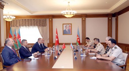 Zakir Həsənov Türkiyə Milli Müdafiə Universitetinin rektoru ilə görüşüb – FOTO 