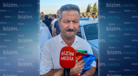 Övladını torpağa tapşıran şəhid atası: “Öz arzusu ilə cəbhəyə getmişdi” – VİDEO   