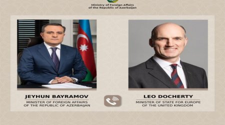 Ceyhun Bayramov britaniyalı nazirlə MÜZAKİRƏLƏR APARDI