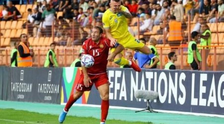 Ukrayna yığması Ermənistana QALİB GƏLDİ
