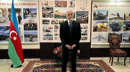 Moskvada Vətən müharibəsi şəhidlərinin xatirəsi yad edilib - FOTO 