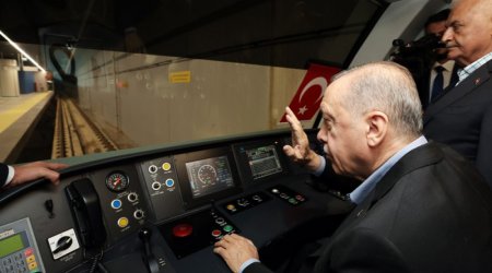 İstanbulda yeni metro xətti istifadəyə verildi - Açılışda Ərdoğan iştirak edib - VİDEO