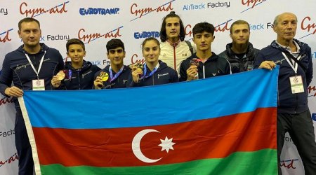 Gimnastlarımız Böyük Britaniya çempionatında 4 medal qazanıblar