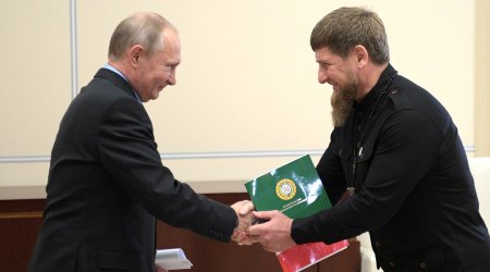 Putin Ramzan Kadırova general-polkovnik rütbəsi verdi