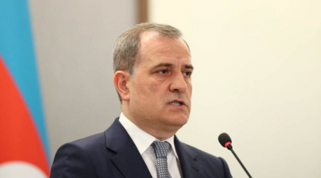 Ceyhun Bayramov Astanada MDB XİN rəhbərlərinin görüşündə çıxış edib