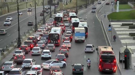 Bakıda bu yollarda sıxlıq var - SİYAHI