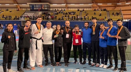 Taekvondoçularımız Niderlandda 7 medal qazandılar