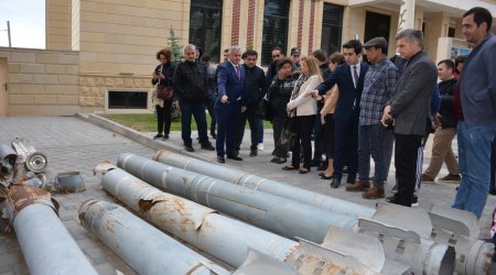 Xarici ölkələrin Ombudsmanları Tərtərdə erməni vandalizminin izləri ilə tanış olublar - FOTO 