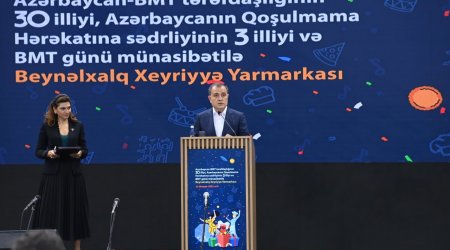 XİN-nin təşkilatçılığı ilə Beynəlxalq Xeyriyyə Yarmarkası keçirilib - FOTO 