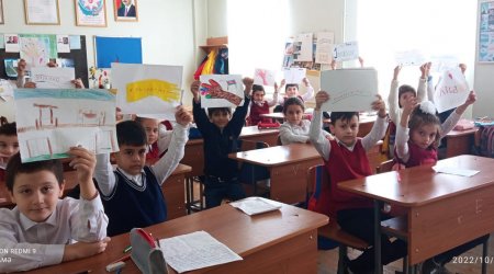 Şəki məktəbində maarifləndirici aksiya keçirildi - FOTO