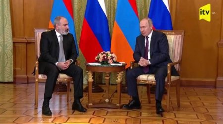 Paşinyanın Putinlə görüşdəki çıxışı – VİDEO