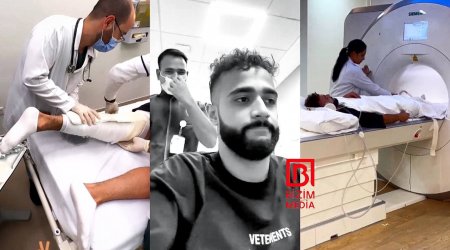 Hüseyn Həsənov Dubayda qəzaya düşdü - Ayağı sındı - FOTO/VİDEO